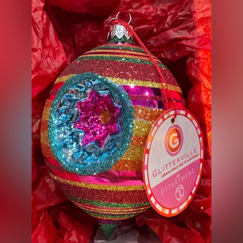 TITLE

Glitterville for Department 56 Czech Glass  Ornament Handcrafted 2004